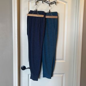 Set of 2 - Old Navy Active Teal & Dark Gray Sweatpants Size L